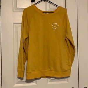 Yellow brunch crew sweatshirt